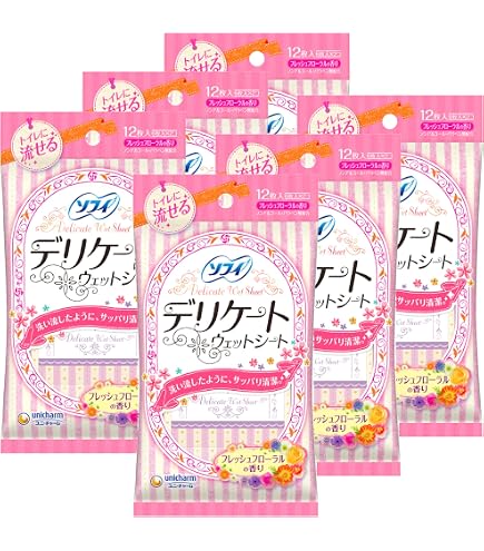 Amazon.co.jp: ソフィ デリケートウェットシート フローラルの香り 12